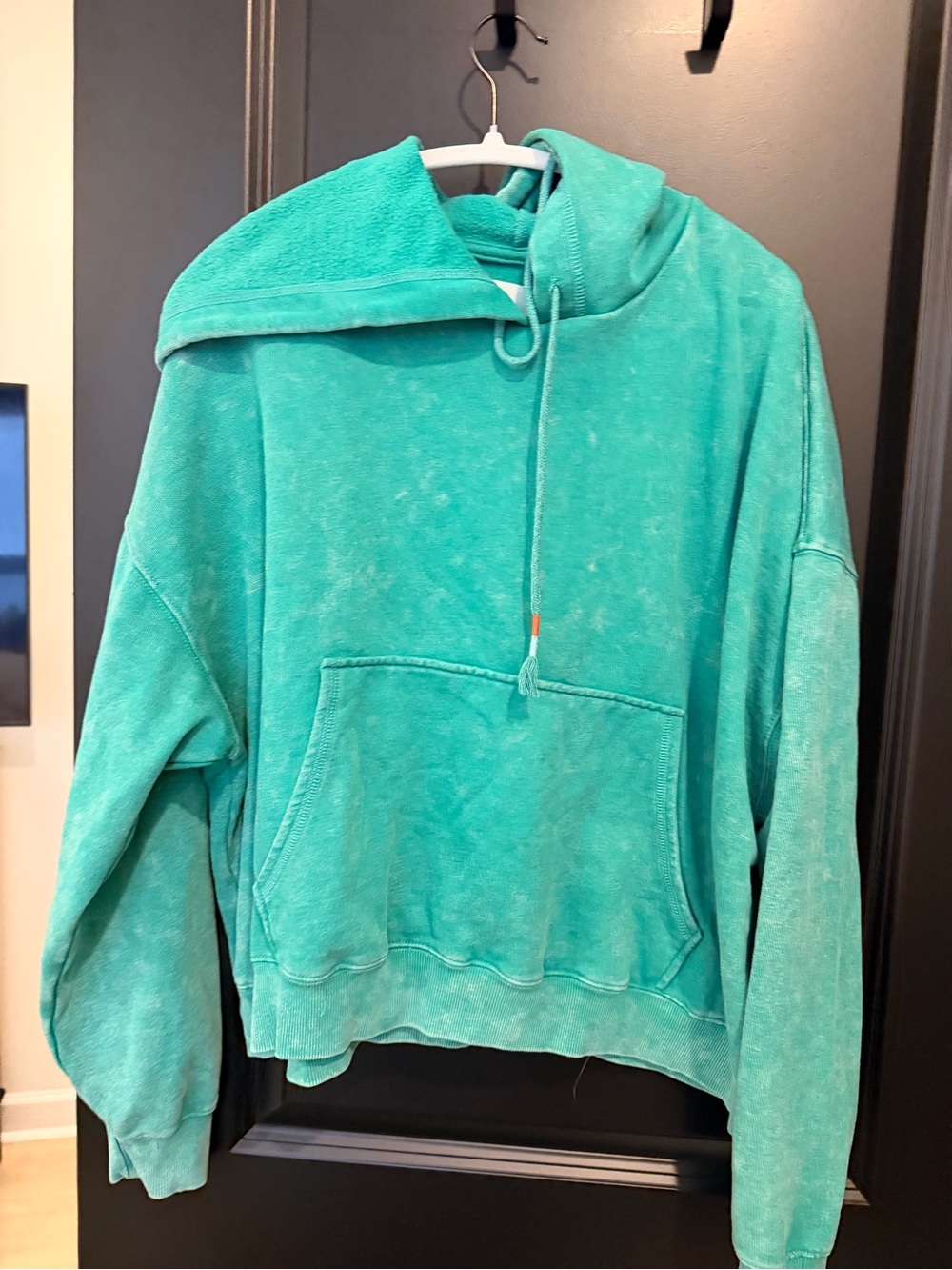 No Boundaries Teal Hooded Pullover Sweatshirt